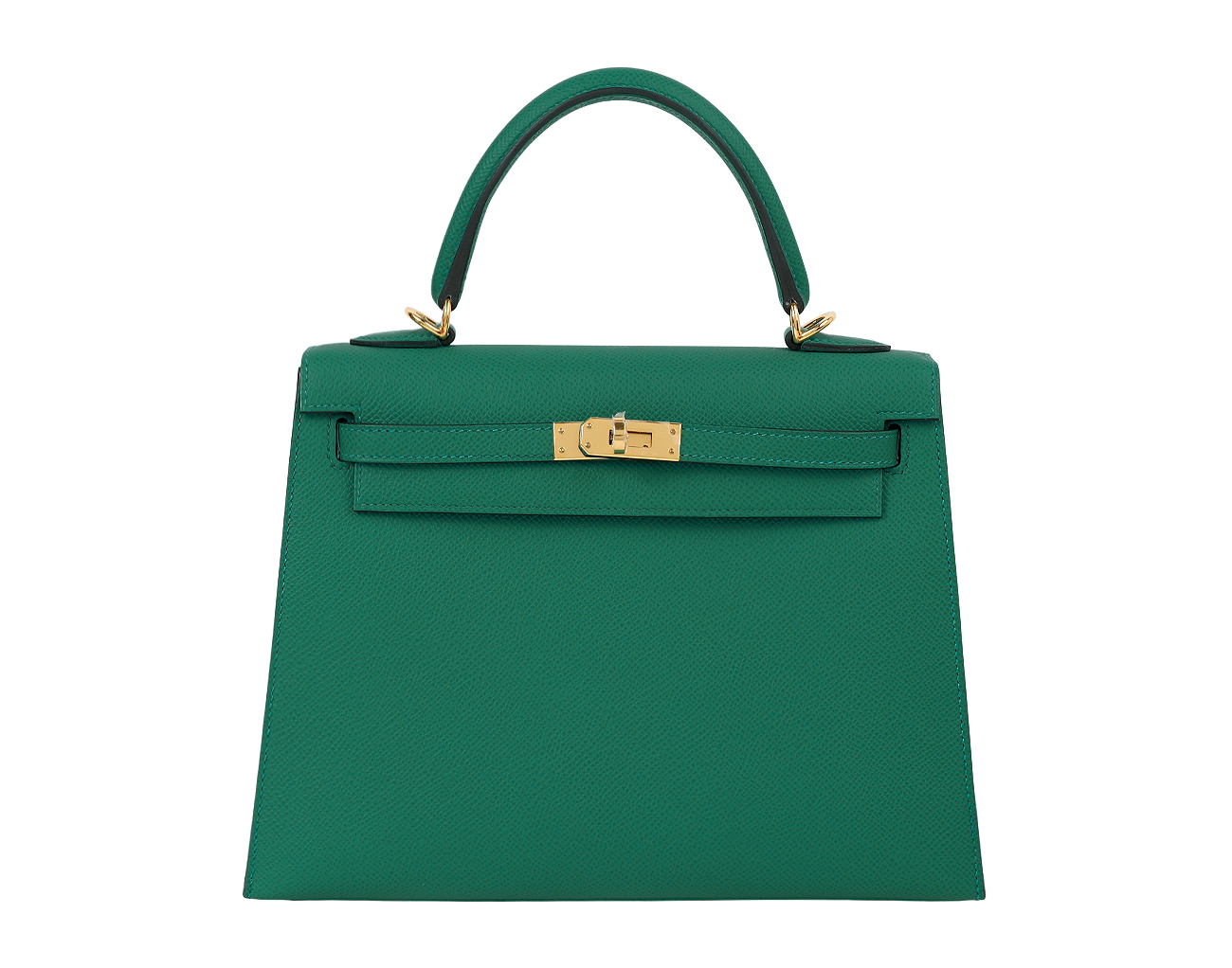에르메스 셀리에 켈리 25 베르트 제이드 금장 U