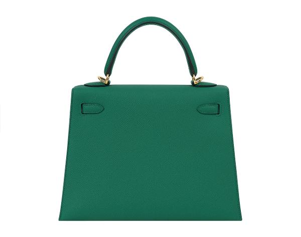 에르메스 셀리에 켈리 25 베르트 제이드 금장 U