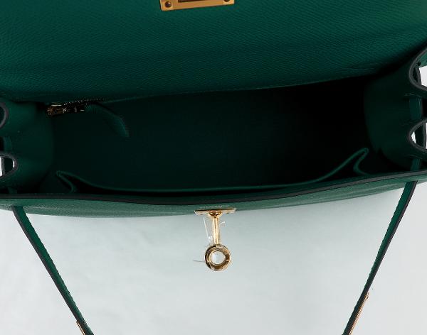 에르메스 셀리에 켈리 25 베르트 제이드 금장 U