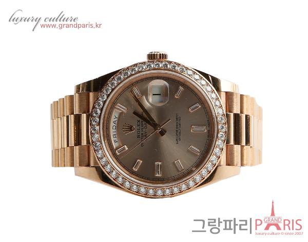 로렉스 데이데이트 40mm 다이아 로즈골드