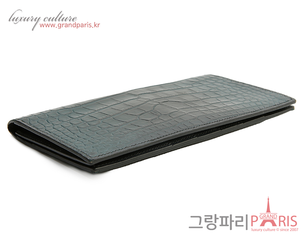 에르메스 와니 장지갑 다크블루 Z 