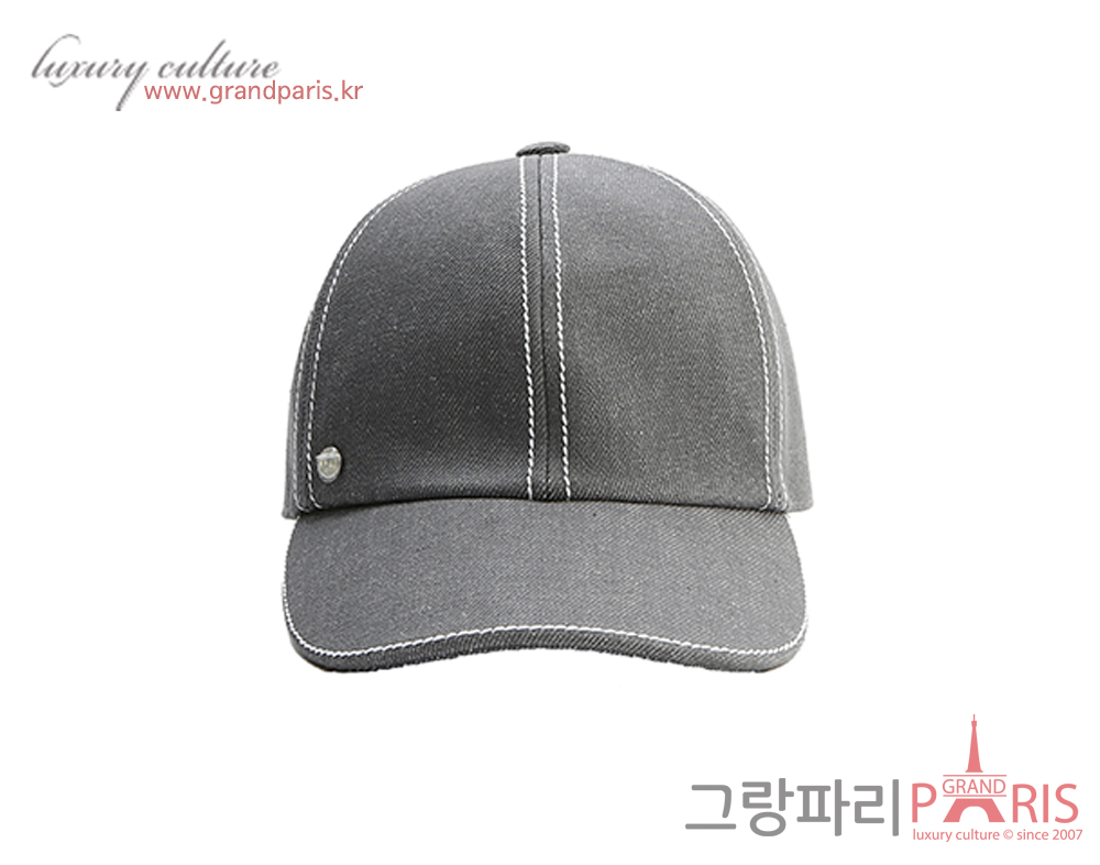 에르메스 그레이 코튼 캡 모자 58