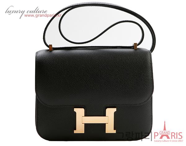 에르메스 콘스탄스 18 블랙 금장 Z