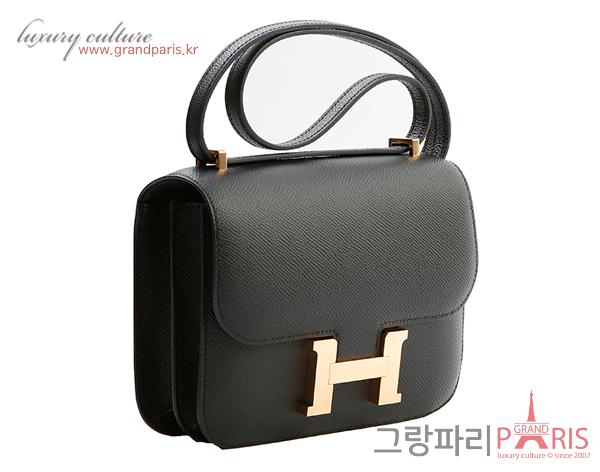 에르메스 콘스탄스 18 블랙 금장 Z