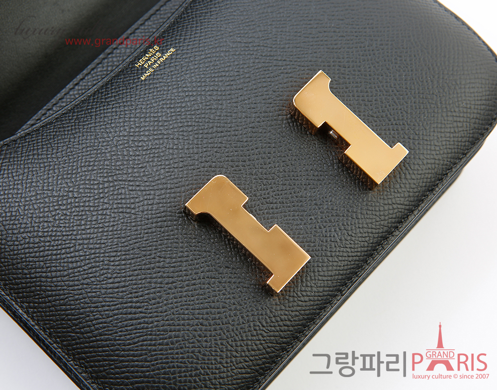 에르메스 콘스탄스 18 블랙 금장 Z