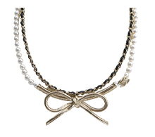 샤넬 리본 메탈 진주 초커 목걸이 보러가기