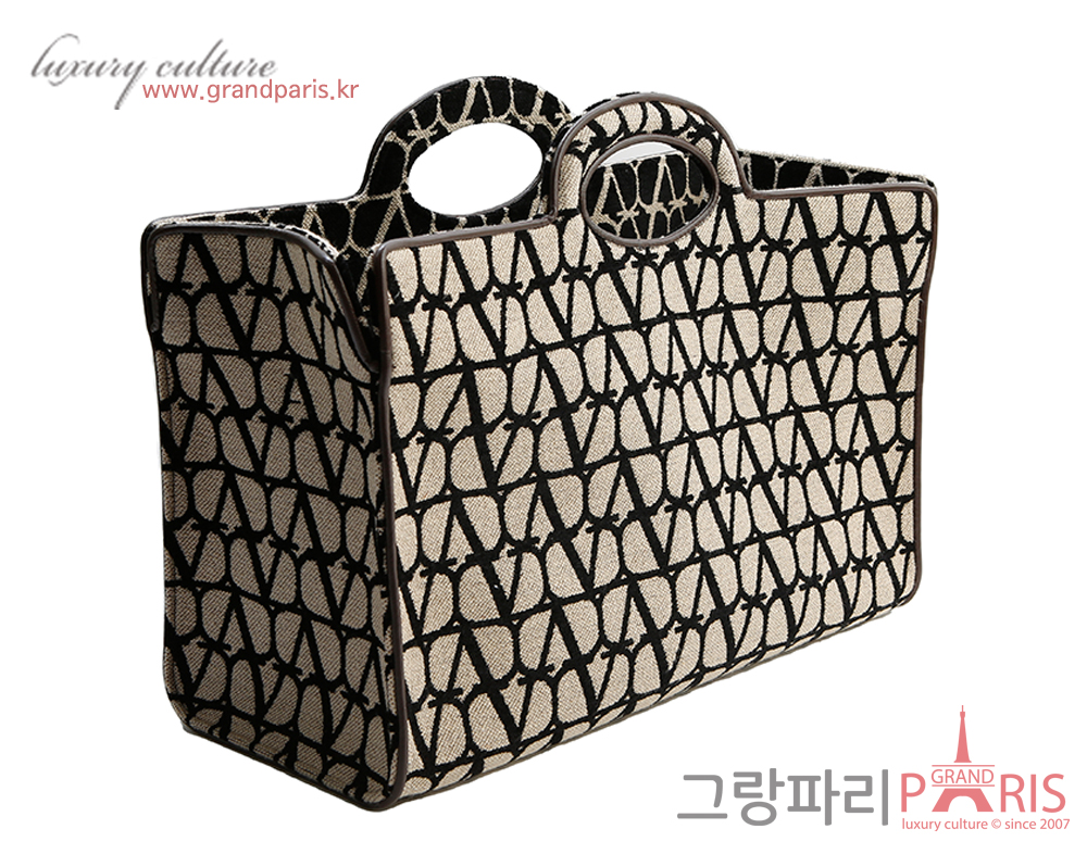 발렌티노 투알 아이코노그래피 토트백 다크브라운