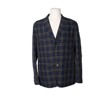 에르메스 블루 블랙 체크 자켓 52	 보러가기