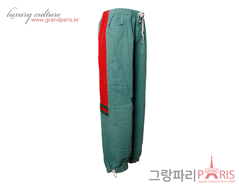구찌 그린카키 면바지 50