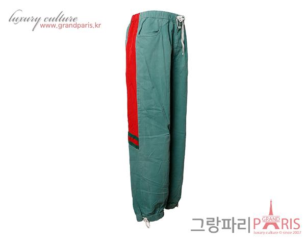 구찌 그린카키 면바지 50