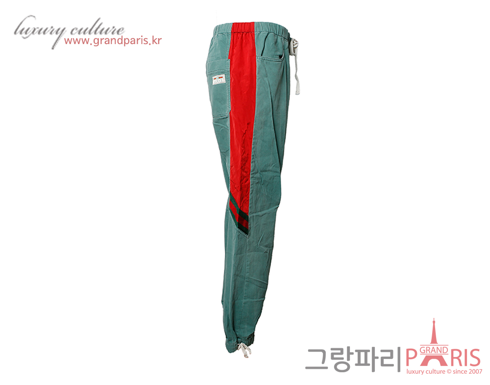 구찌 그린카키 면바지 50