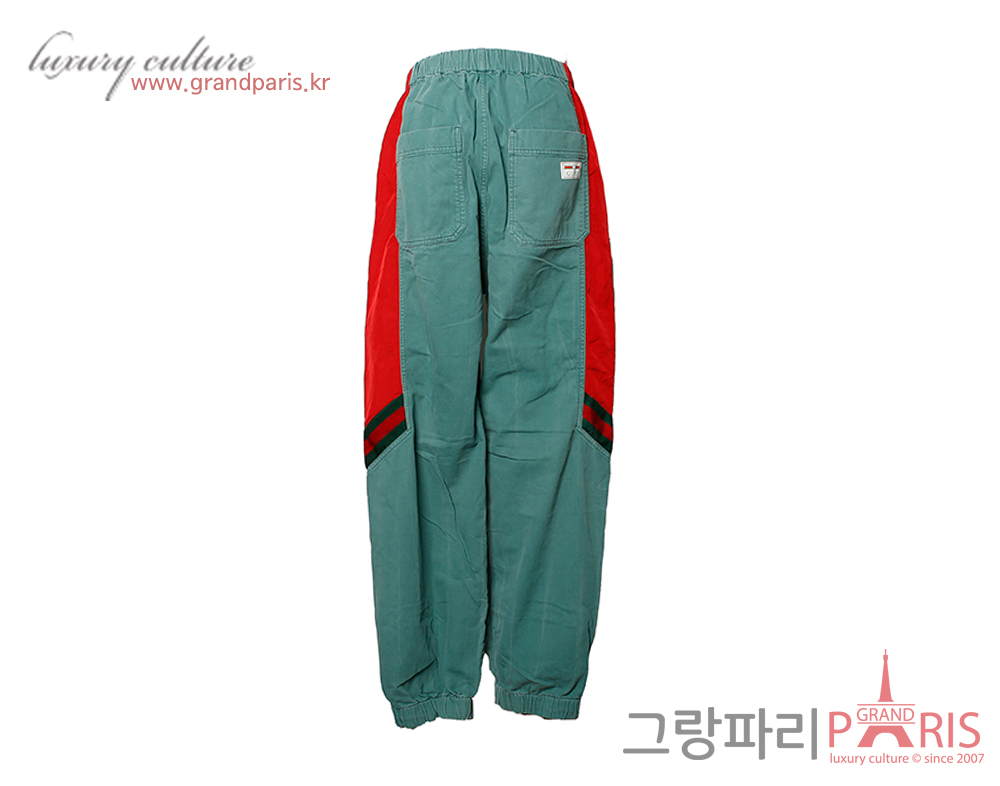 구찌 그린카키 면바지 50