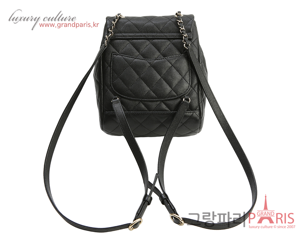 샤넬 어반 스피릿 백팩 스몰 블랙 샴페인골드