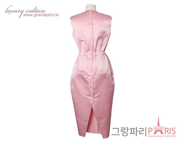 프라다 더블 새틴 드레스 페탈 핑크 38S