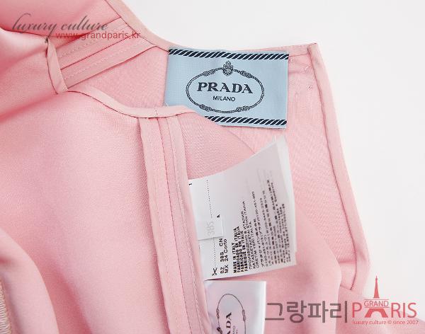 프라다 더블 새틴 드레스 페탈 핑크 38S