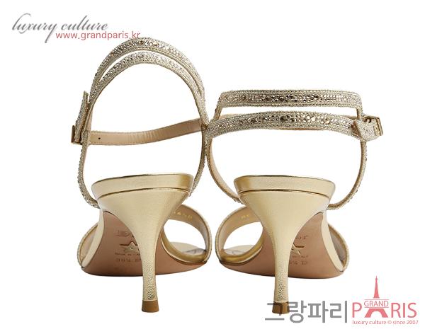 디올 디웨이 힐 샌들 골드 톤 36 1/2