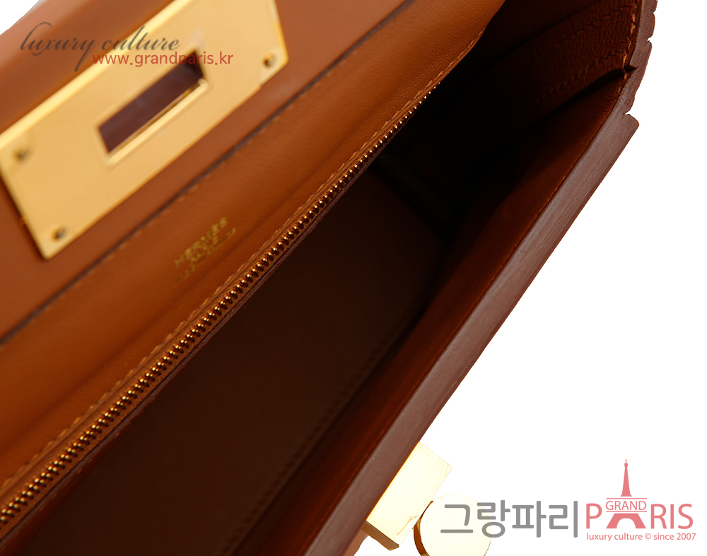 에르메스 2424 백 골드 금장 21 Z