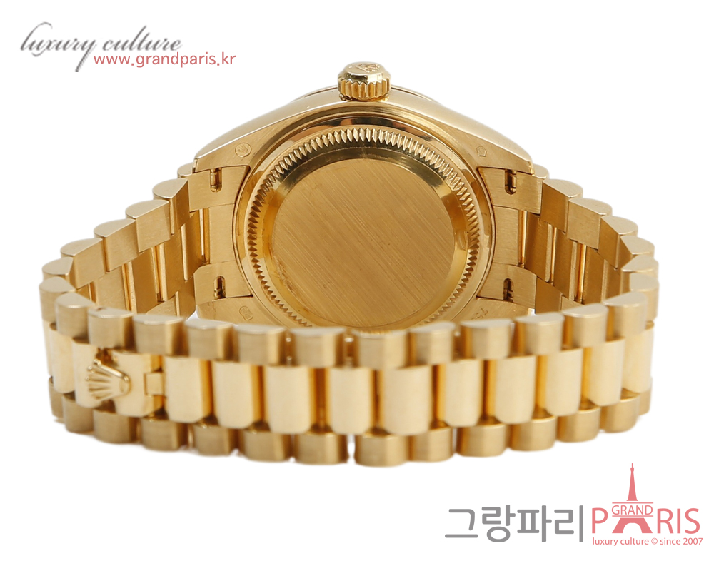 로렉스 레이디 데이저스트 파베다이아 옐로우 골드 28mm 279138RBR