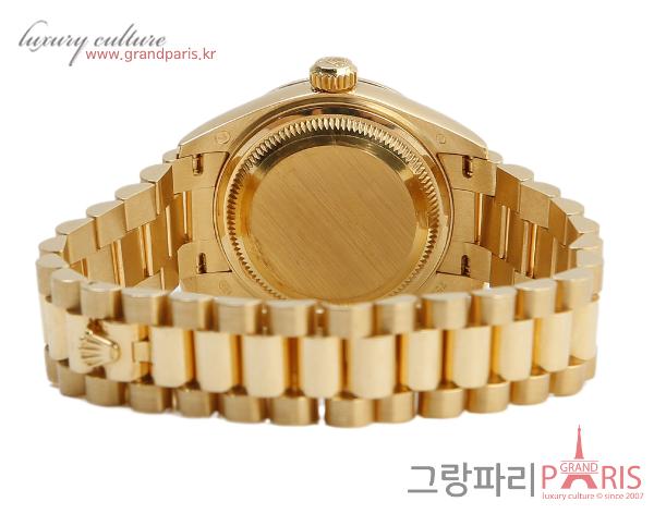 로렉스 레이디 데이저스트 파베다이아 옐로우 골드 28mm 279138RBR