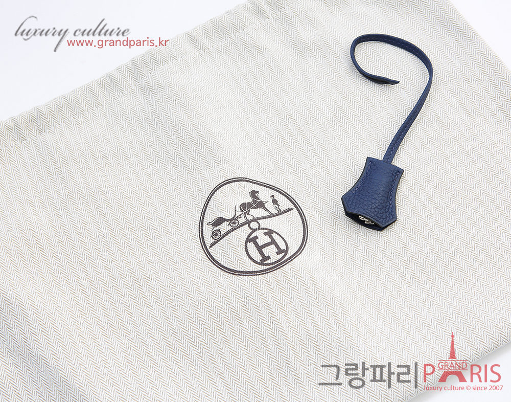 에르메스 삭 아 데페슈 29 메신저백 블루 사파이어 U
