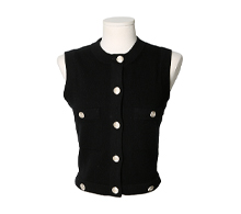 샤넬 캐시미어 니트 베스트 블랙 34 보러가기