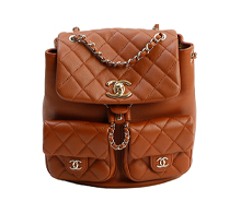 샤넬 듀마 백팩 미듐 브라운 샴페인골드 보러가기