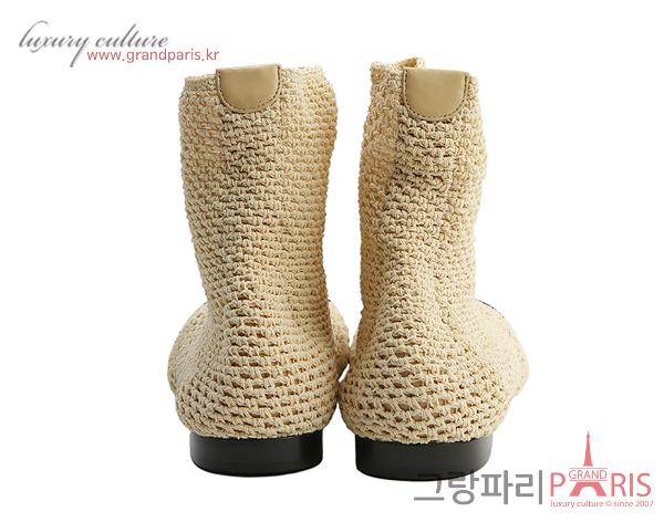 샤넬 메리 제인 메쉬 에크루 38