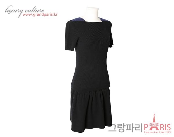 샤넬 블랙 반팔 원피스 36