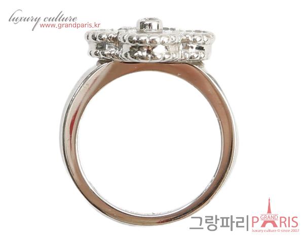 반클리프아펠 빈티지 알함브라 링 화이트골드 마더 오브 펄 50