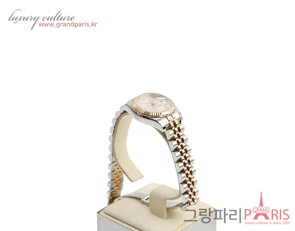 로렉스 레이디 데이저스트 26mm 10p 로즈골드 콤비