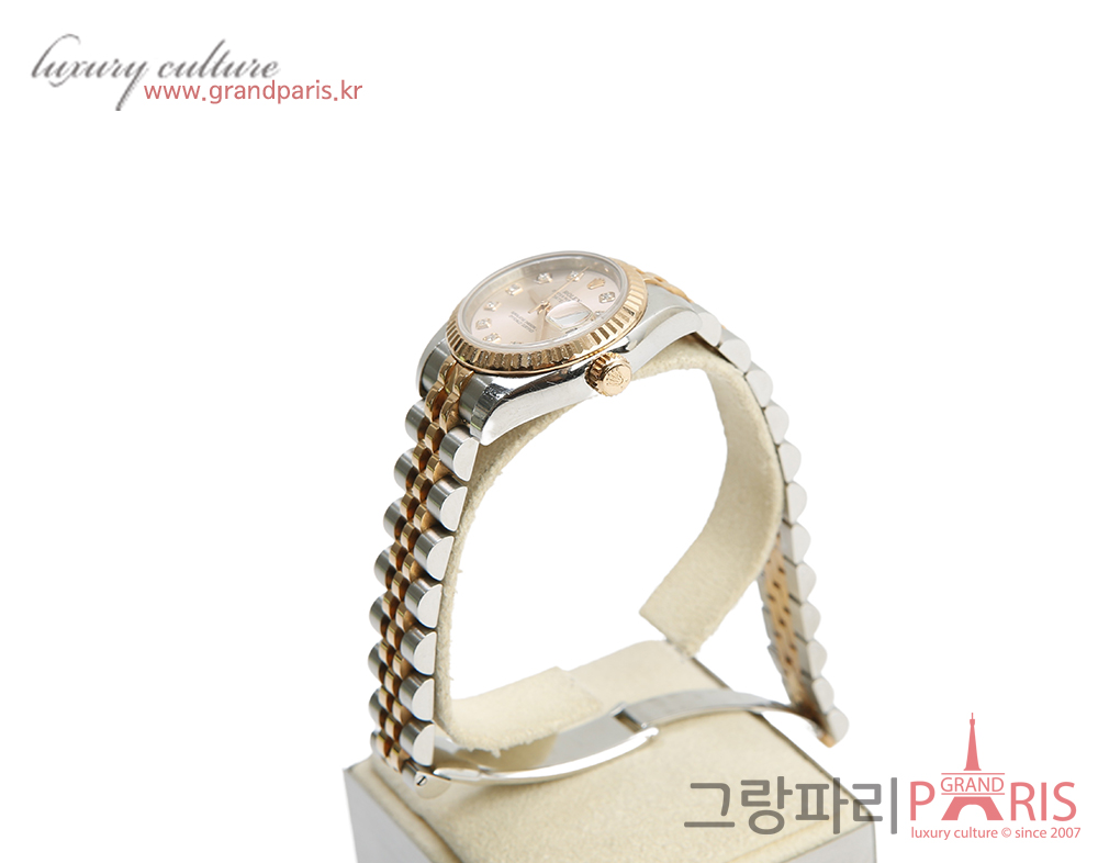 로렉스 레이디 데이저스트 26mm 10p 로즈골드 콤비