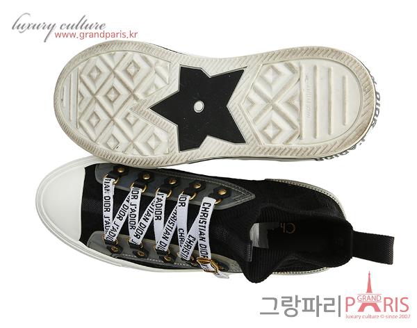 디올 Walk'n DIOR 스니커즈 까나쥬 테크니컬 메시 블랙 36