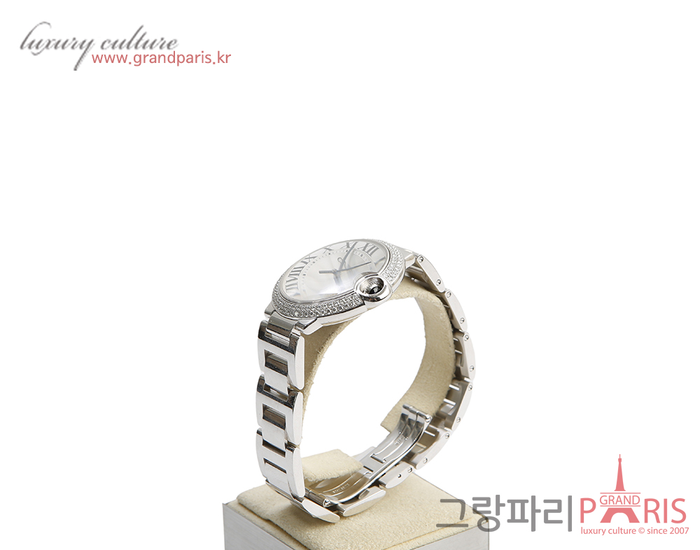 까르띠에 발롱블루 드 까르띠에 워치 36mm 화이트골드 다이아몬드
