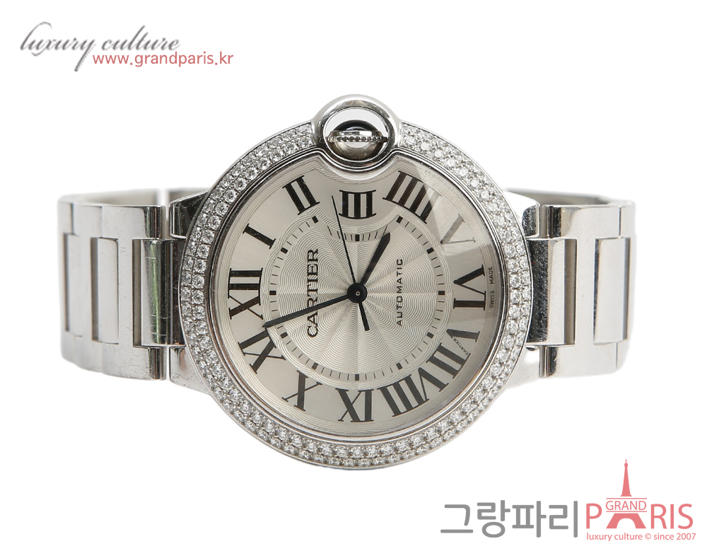 까르띠에 발롱블루 드 까르띠에 워치 36mm 화이트골드 다이아몬드