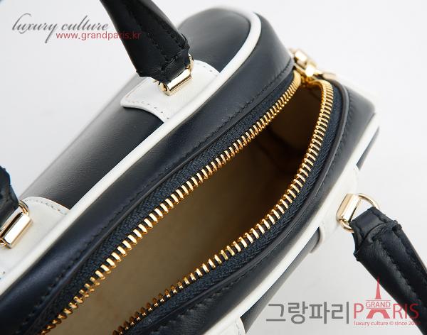 디올 바이브 지퍼 볼링 마이크로 백 블루