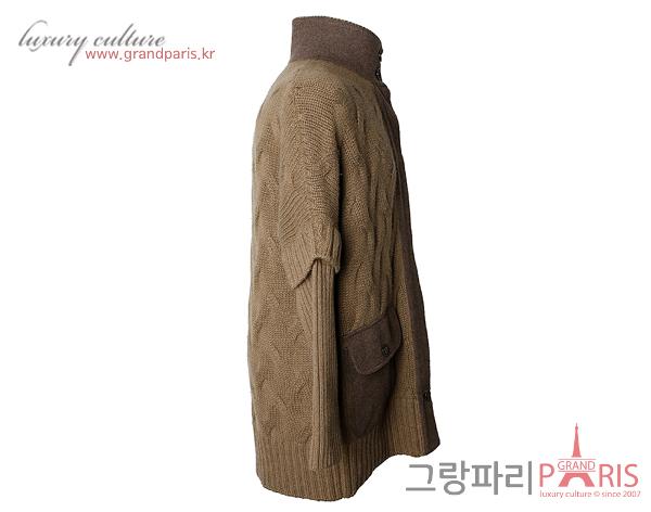 로로피아나 캐시미어 가디건 카키 브라운 48