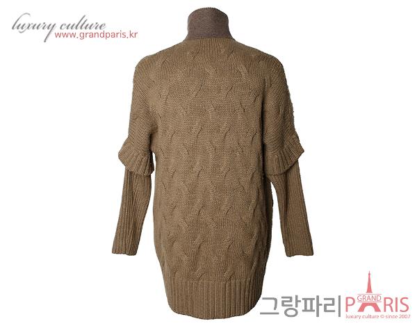 로로피아나 캐시미어 가디건 카키 브라운 48