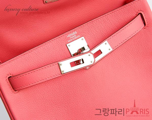 에르메스 켈리 아도 로즈 아잘레 은장 Z
