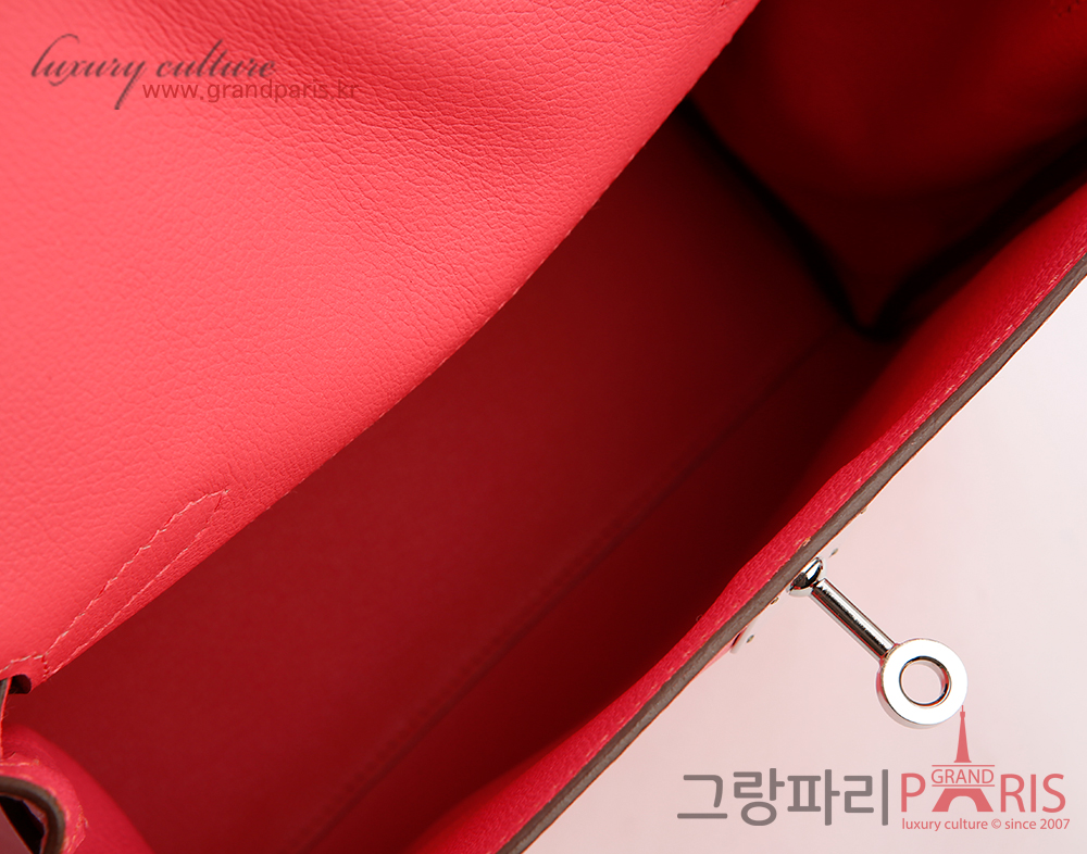 에르메스 켈리 아도 로즈 아잘레 은장 Z