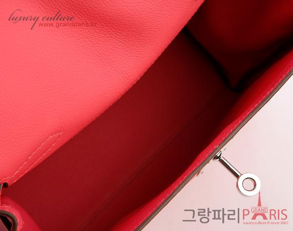 에르메스 켈리 아도 로즈 아잘레 은장 Z