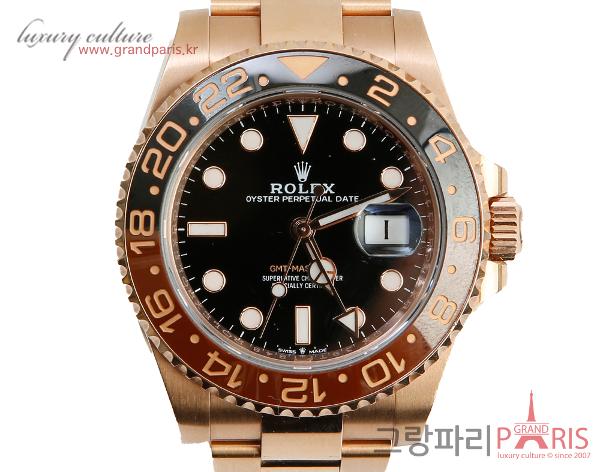 로렉스 GMT 마스터 II 오이스터 40mm 로즈골드 126715CHNR