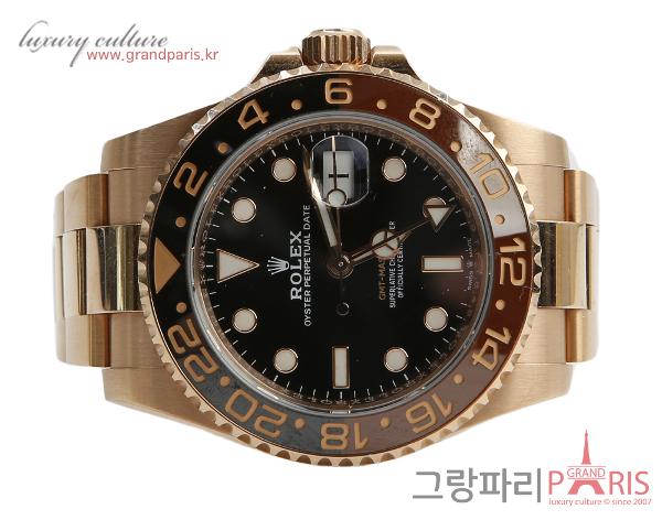 로렉스 GMT 마스터 II 오이스터 40mm 로즈골드 126715CHNR