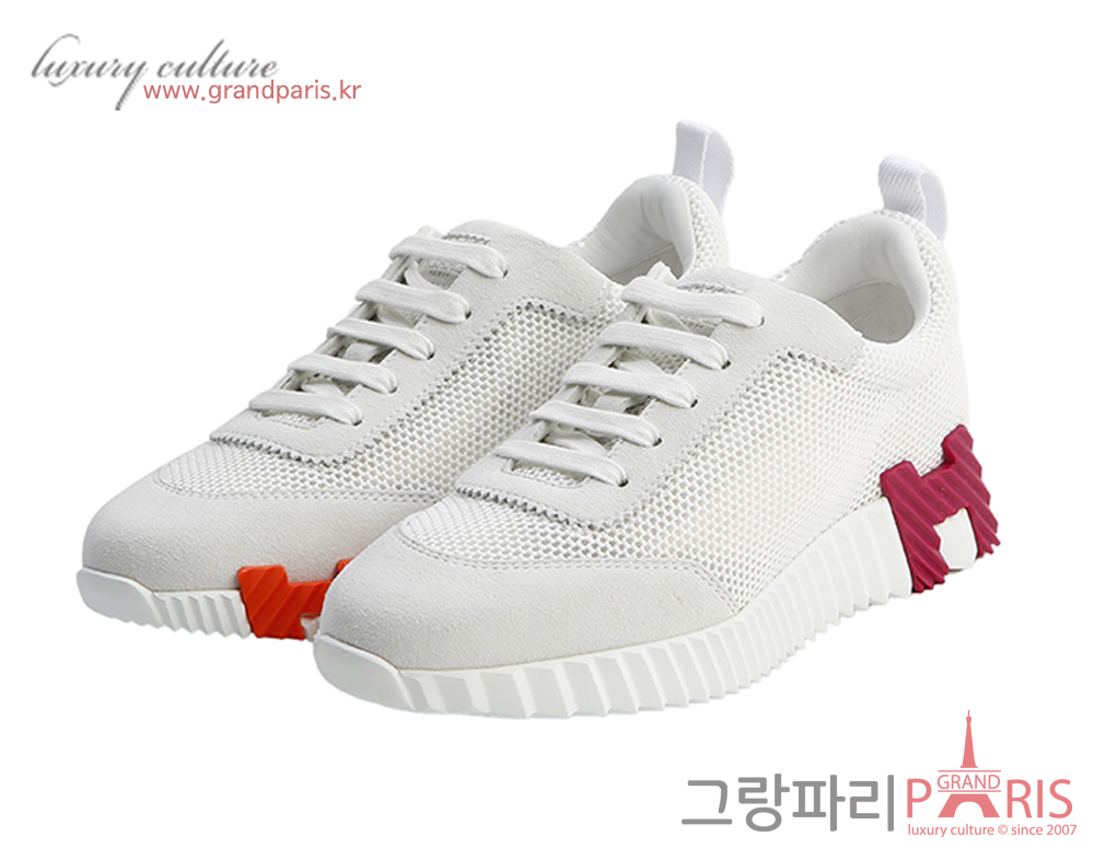 에르메스 바운싱 스니커즈 메쉬 블랑 36