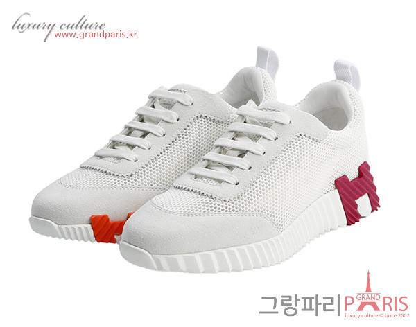 에르메스 바운싱 스니커즈 메쉬 블랑 36
