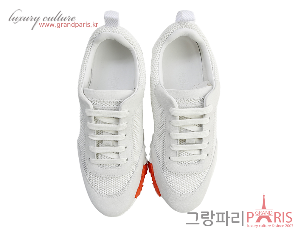 에르메스 바운싱 스니커즈 메쉬 블랑 36