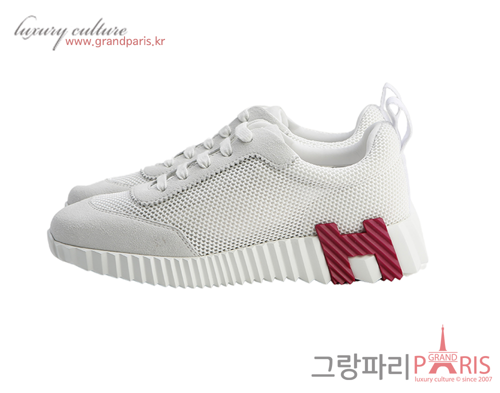에르메스 바운싱 스니커즈 메쉬 블랑 36