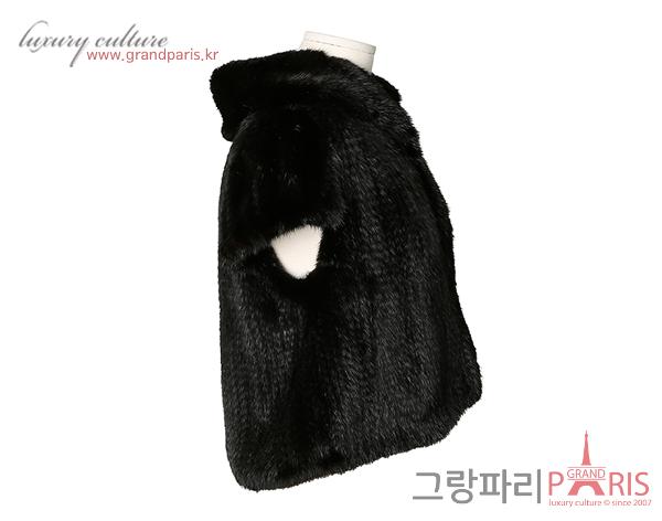 엘페 숏 슬리브 밍크 재킷