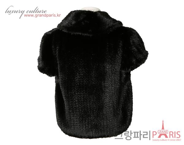 엘페 숏 슬리브 밍크 재킷
