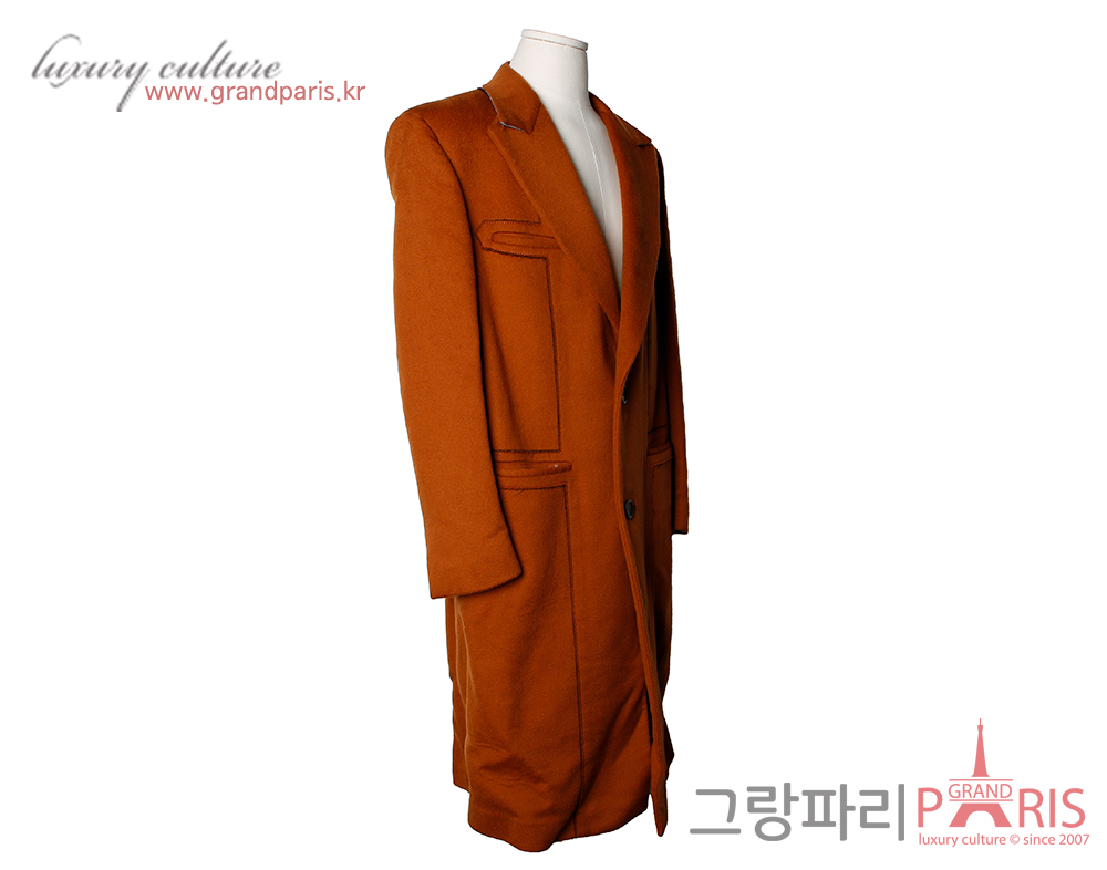 에르메네질도 제냐 비큐나 캐시미어 롱 코트 카멜 48