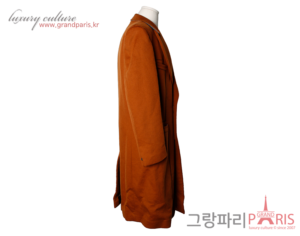 에르메네질도 제냐 비큐나 캐시미어 롱 코트 카멜 48